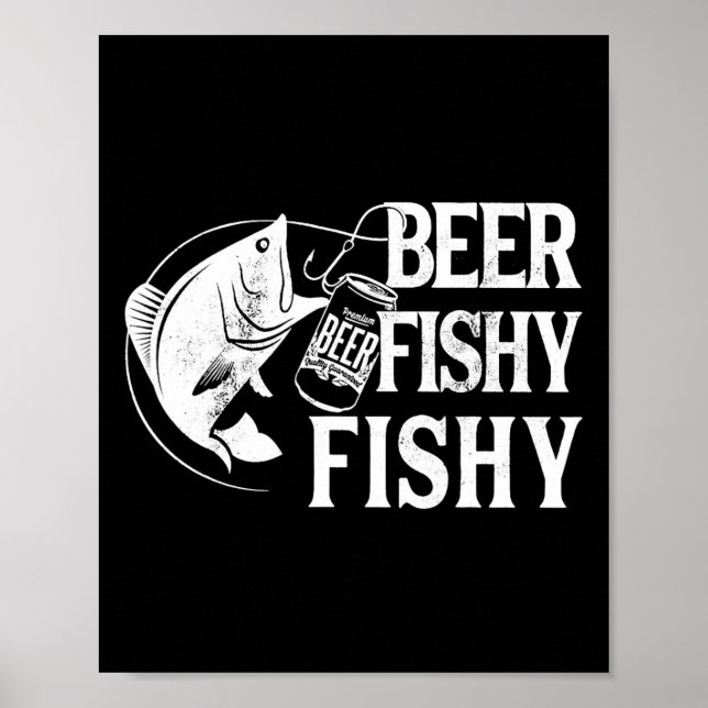 Öl Fiskigt Fiskigt Roligt Fiske  Poster (Framsidan)