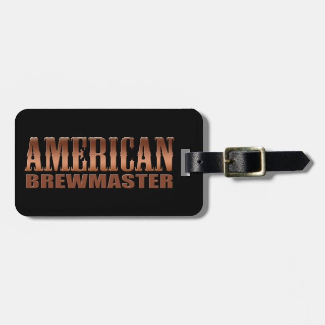 öl för bryggare för amerikanbrewmasterhem bagagebricka (Horisontell Framsida)