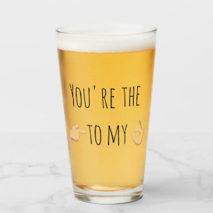 öl för födelsedag för valentines dayvalentin rolig glaskopp