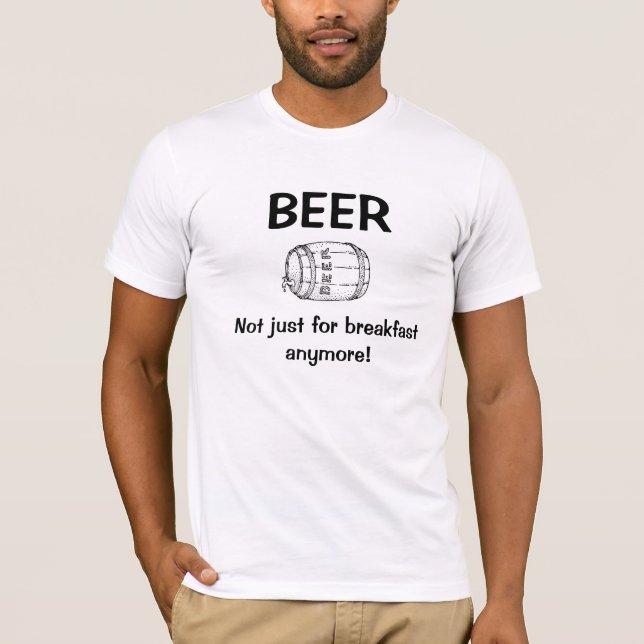 Öl för frukost tee shirt (Framsida)