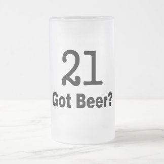 Öl för har 21 frostat ölglas