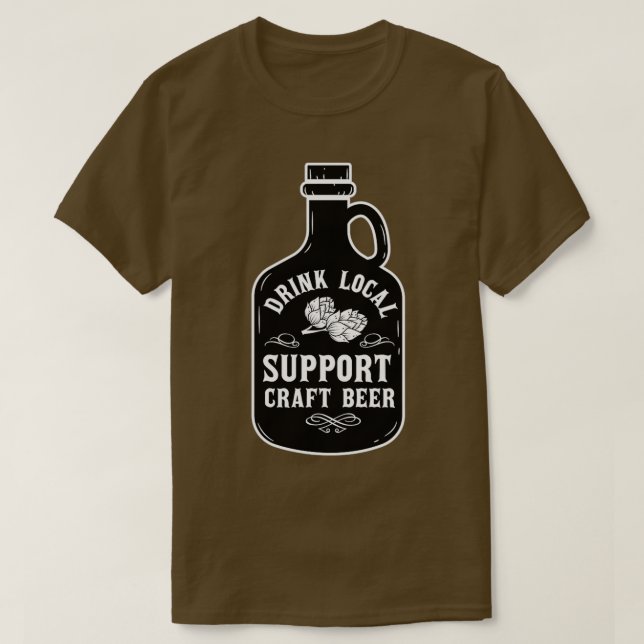 öl för manar kvinnor som dricker öl t shirt (Design framsida)