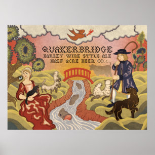 Öl för stil för Quakerbridge kornvin Poster