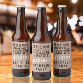 Öl före jag gör Susskavelsefirande Ölflaska Etikett