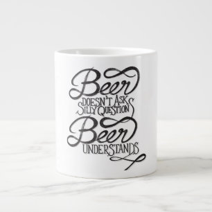 Öl frågar inte Fåniget frågor Jumbo Coffee Mug Mugg