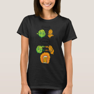 Öl Fusion Skutt och Manar för maltfusion utan hals T Shirt