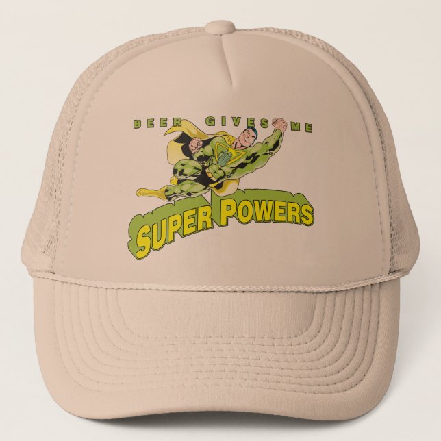 öl ger mig superpowers truckerkeps (Framsida)