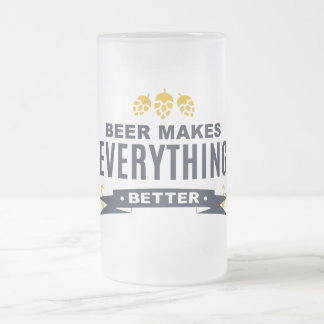 Öl Gör Allt Bättre Frostad Glas Mugg
