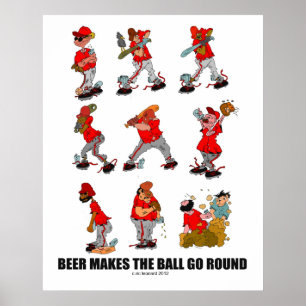 "Öl gör Boll Go Round" Poster