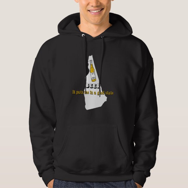 Öl gör mig illa i Bra State Local Hampshire Hoodie (Framsida)