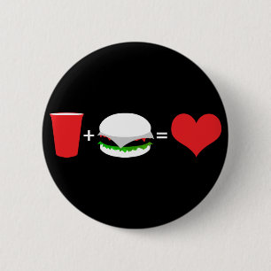 öl + hamburgare = kärlek knapp