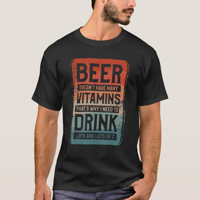 Öl har inte många vitaminer, och därför behöver ja t shirt (Framsida)