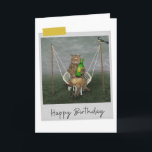Öl i Garden Cat Funny Birthday Card Kort<br><div class="desc">Öka alla kattälskares födelsedag med den här kattdjuret för viskhet och roligt!</div>