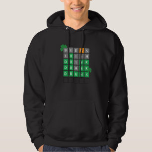 Öl Irish Drink Drank Drunk Funny Crossword Hoodie