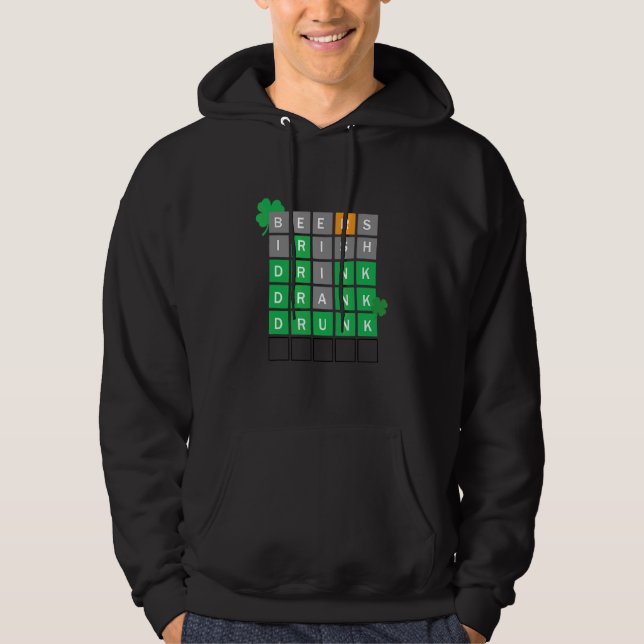 Öl Irish Drink Drank Drunk St patrick's day Manar Hoodie (Framsida)