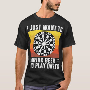 Öl, jag vill bara dricka öl och spela Darts Arro T Shirt