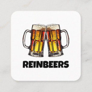 Öl jul Reinbeers Fyrkantigt Visitkort