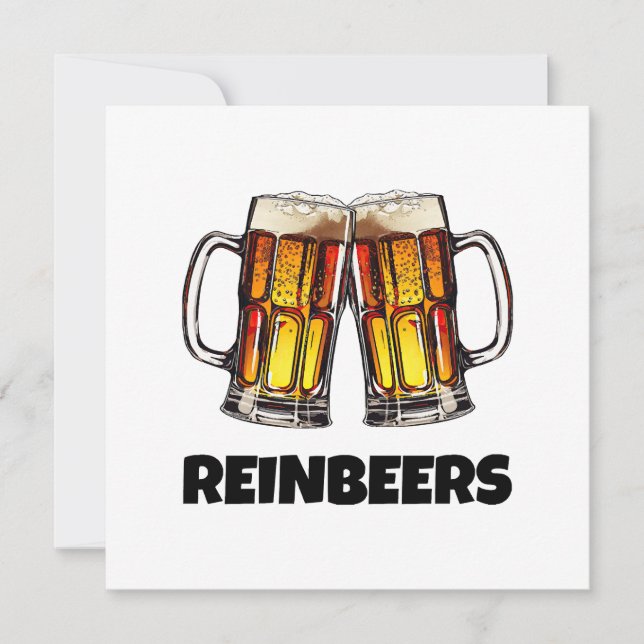 Öl jul Reinbeers Inbjudningar (Framsida)