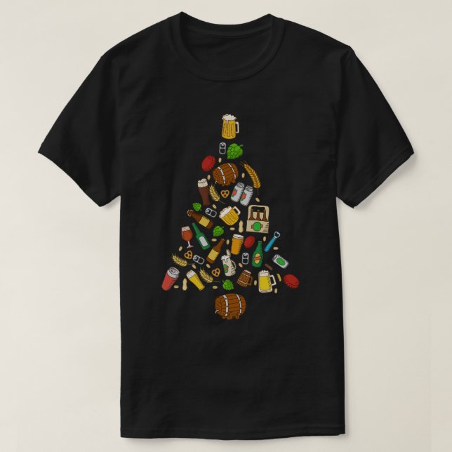 Öl Julgran Manar Kvinnor Beer Ugly jul T Shirt (Design framsida)