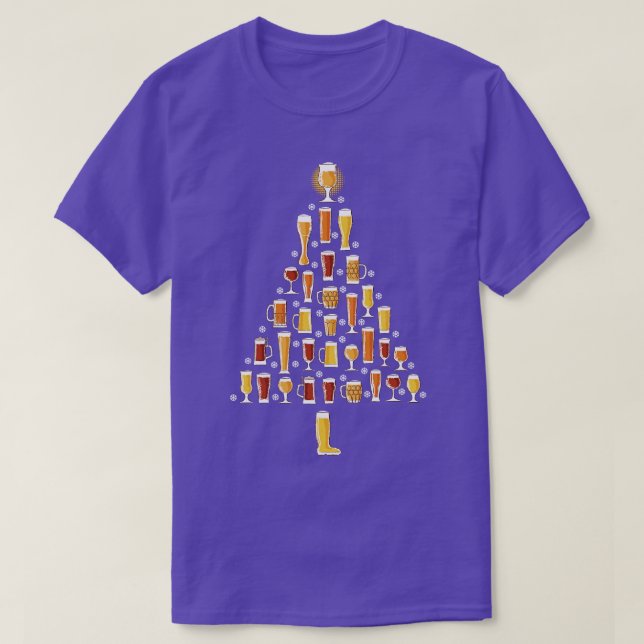 Öl Julgran Manar Kvinnor Beer Ugly jul T Shirt (Design framsida)