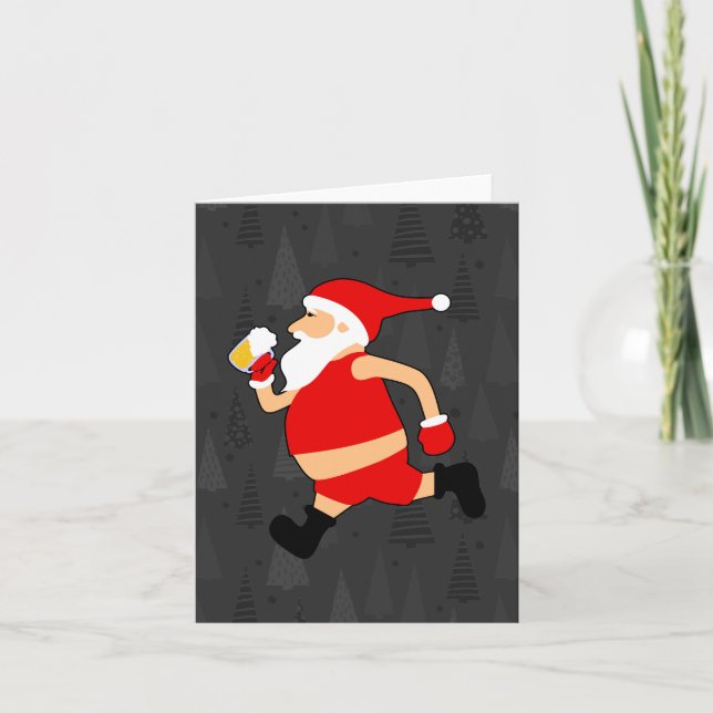 öl jultomten julafton inbjudan (Framsida)