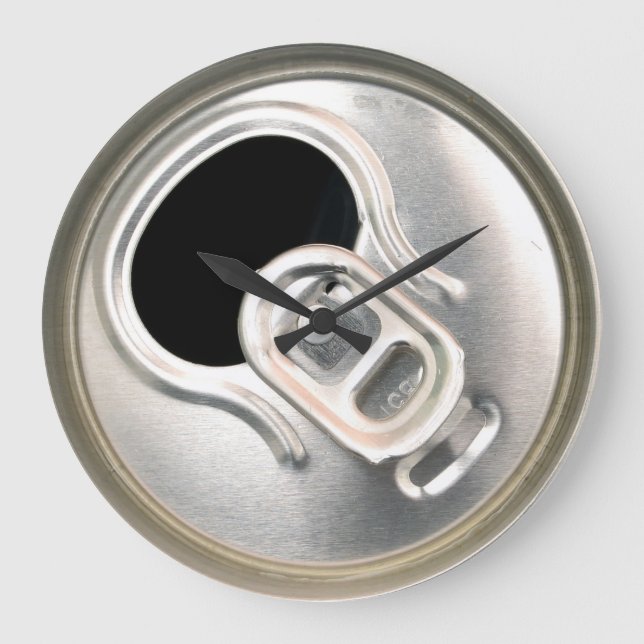 Öl kan öppna drycken metall behållare stor klocka (Framsida)