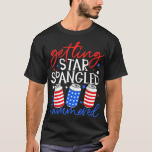 Öl kan vara 4:e juli och få stjärnornas skräppost t shirt