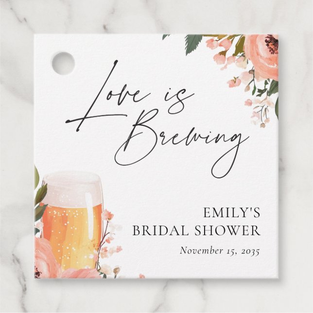 Öl kärlek bryggs Bröllopsfest Gåvor Etiketter (Framsida)