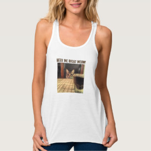 Öl Kitty Katt Fotograf Tank Topp Linne Med Racerback