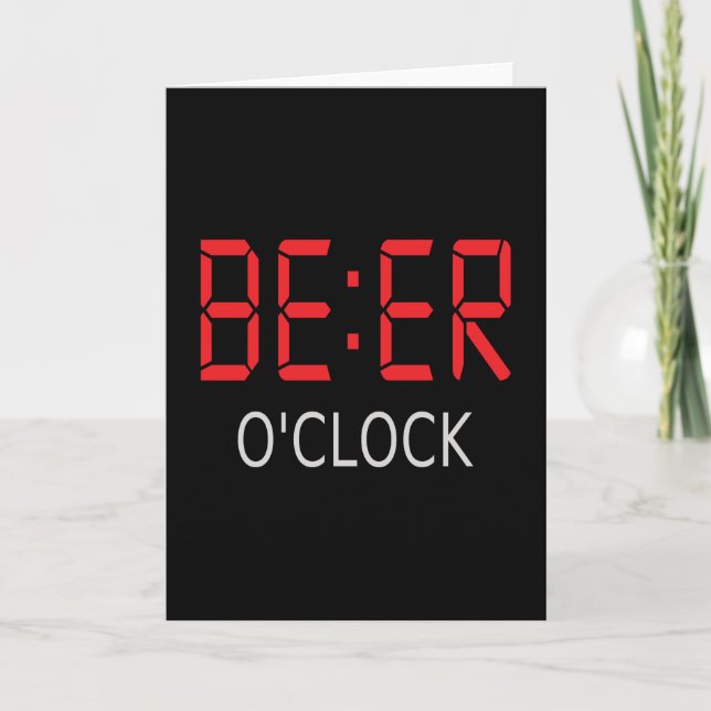 Öl klockan kort (Framsida)