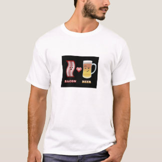 Öl kontrollerar ut bacon (svart bkgd) tee