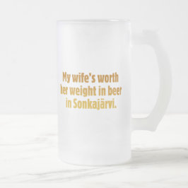 Öl Make Frostad Glas Mugg