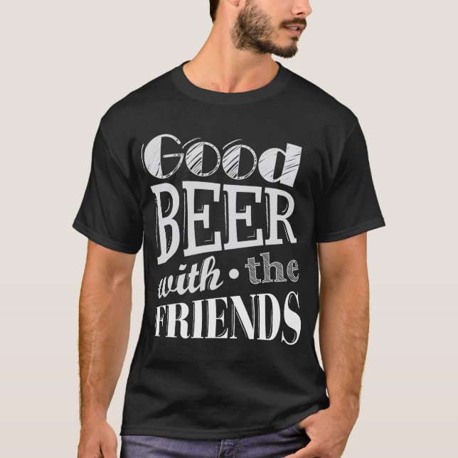 Öl med bästa vän t shirt (Framsida)