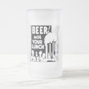 Öl med din lyft frostat ölglas
