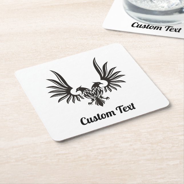 Öl med två Pappra huvuden Underlägg (Vinklad)