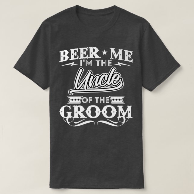 Öl mig i Groom Drinker Öl W T Shirt (Design framsida)
