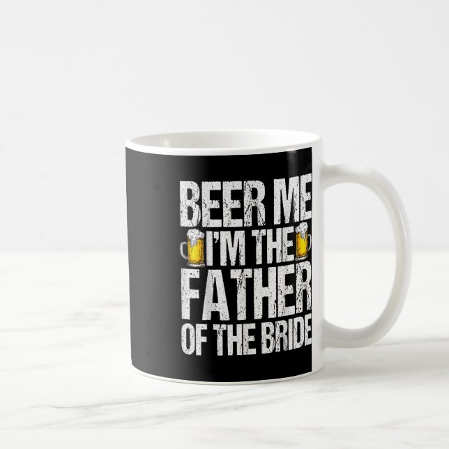 Öl mig jag är brudens far Alkohol drickande Kaffemugg (Höger)