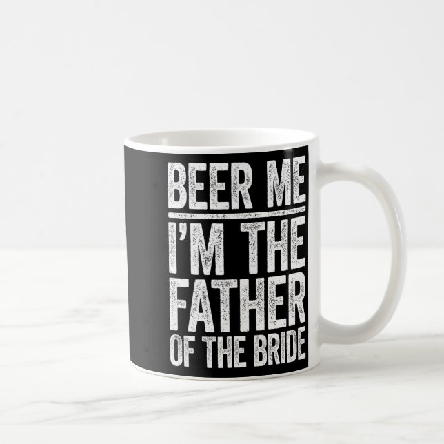 Öl mig jag är brudens far bröllopsskjorta  kaffemugg (Höger)