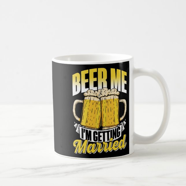 Öl mig jag ska gifta mig Brud Bröllop Gäst Brudgum Kaffemugg (Höger)