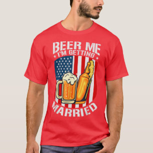 Öl mig jag ska gifta mig Brud Brudgum Sväger Bache T Shirt