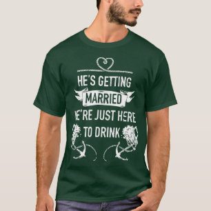 Öl mig jag ska gifta mig Män Rolig Brudgum Svärman T Shirt