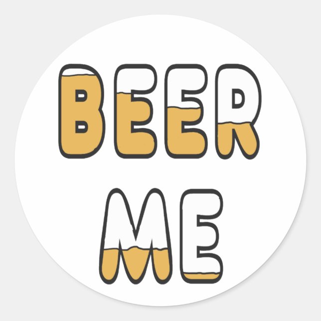 Öl mig runt klistermärke (Framsida)