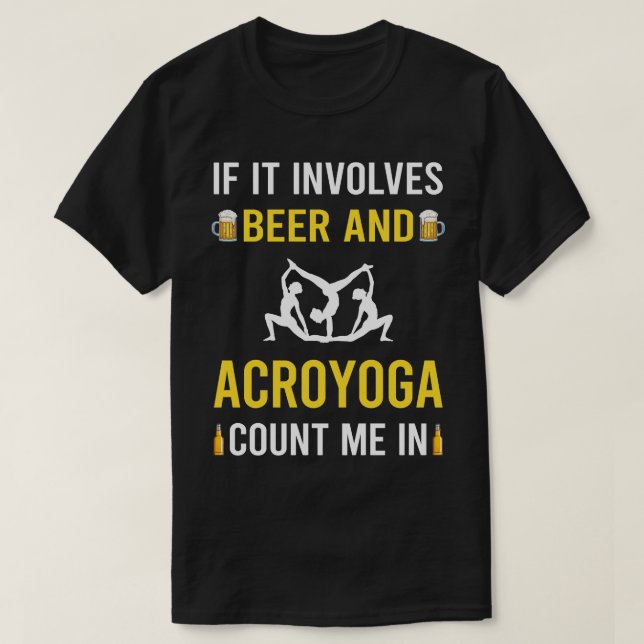 Öl och Acroyoga Acro Yoga T Shirt (Design framsida)