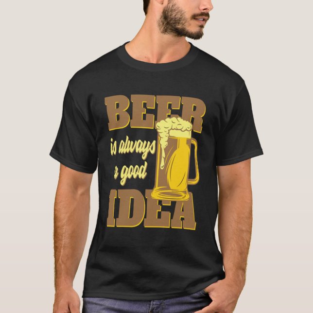 Öl och alkohol är alltid en bra idé Pullover H T Shirt (Framsida)
