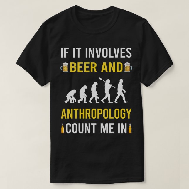 Öl och antropologi Antropolog T Shirt (Design framsida)