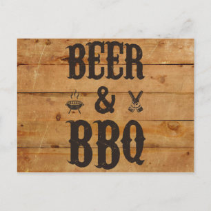 Öl och BBQ Vykort