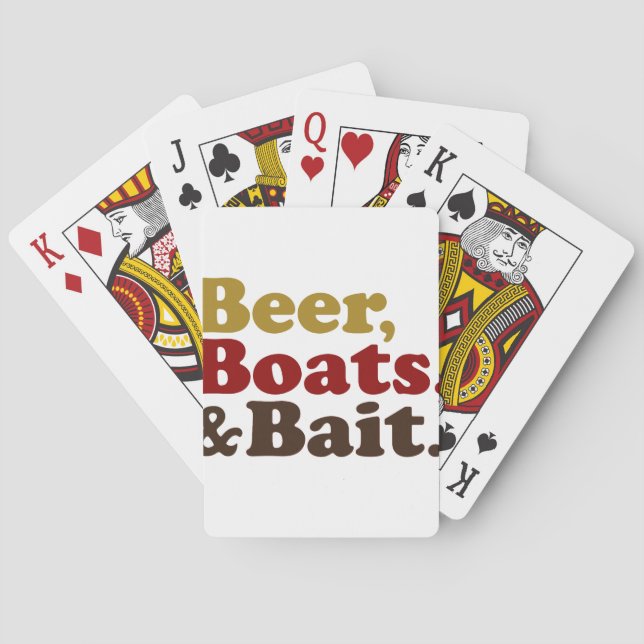Öl- och betfiske spelkort (Baksidan)