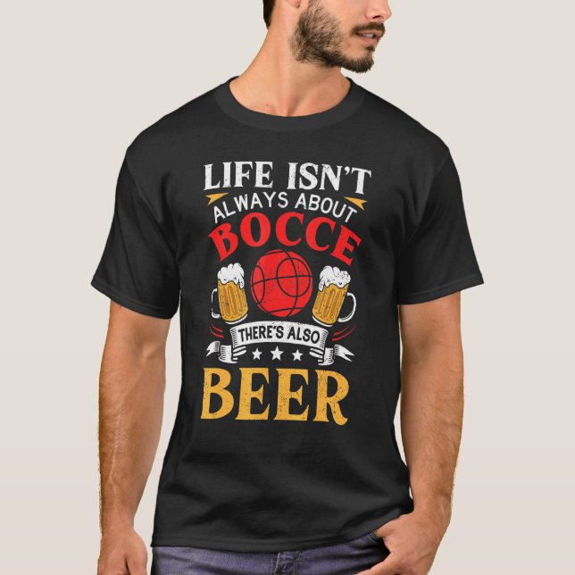 Öl och Boll Bocce Boll T Shirt (Framsida)