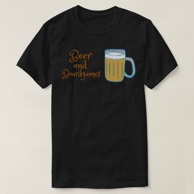 Öl- och bordsspel t shirt (Design framsida)