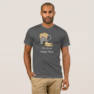 Öl och Burrito Mexikansk Happy Meal T-shirt